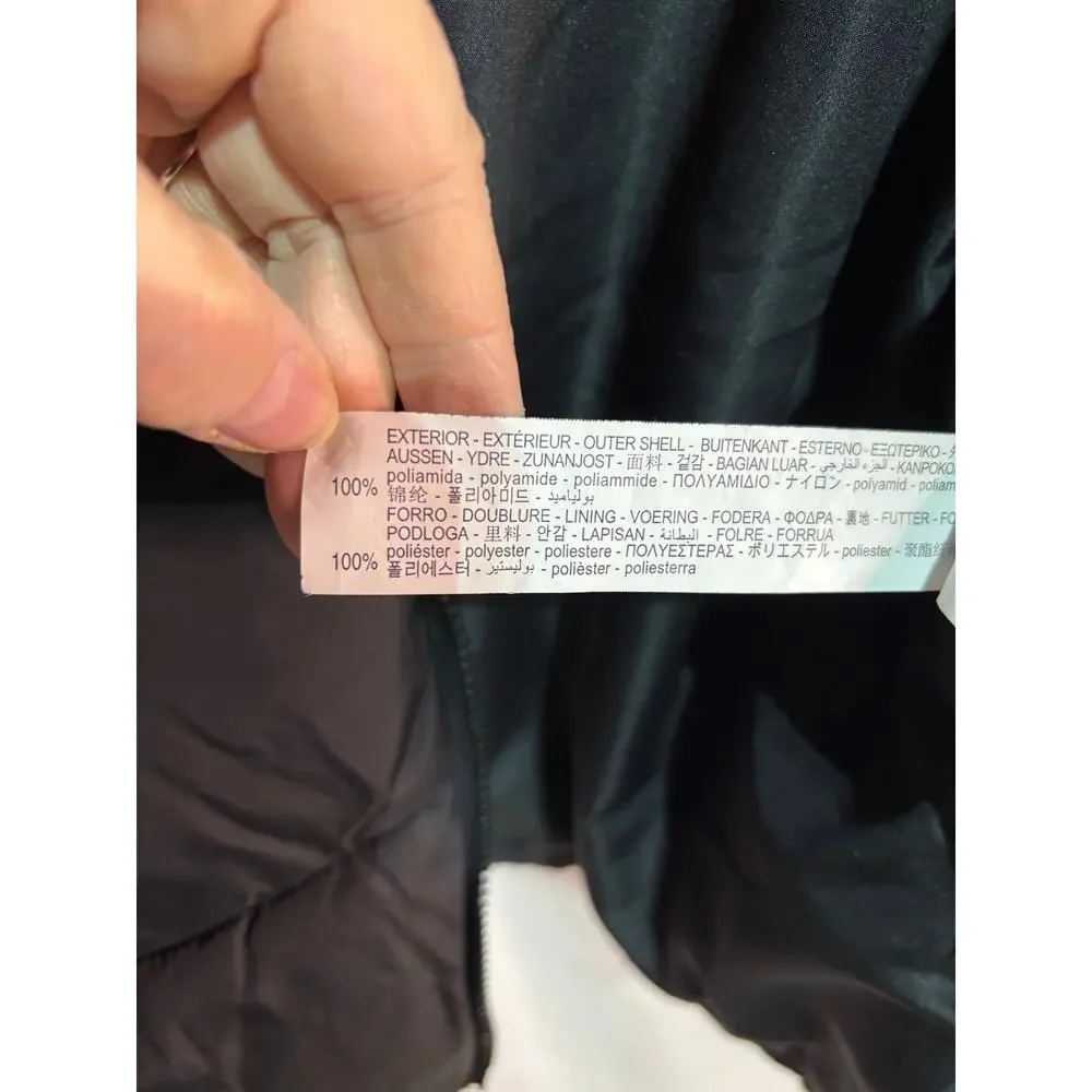 Zara 9 wide stitch shorter puffer coat attached hood euc worn once warm